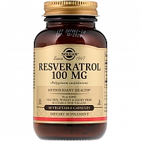 Солгар Ресвератрол 60 таблеток Solgar Resveratrol 100 mg